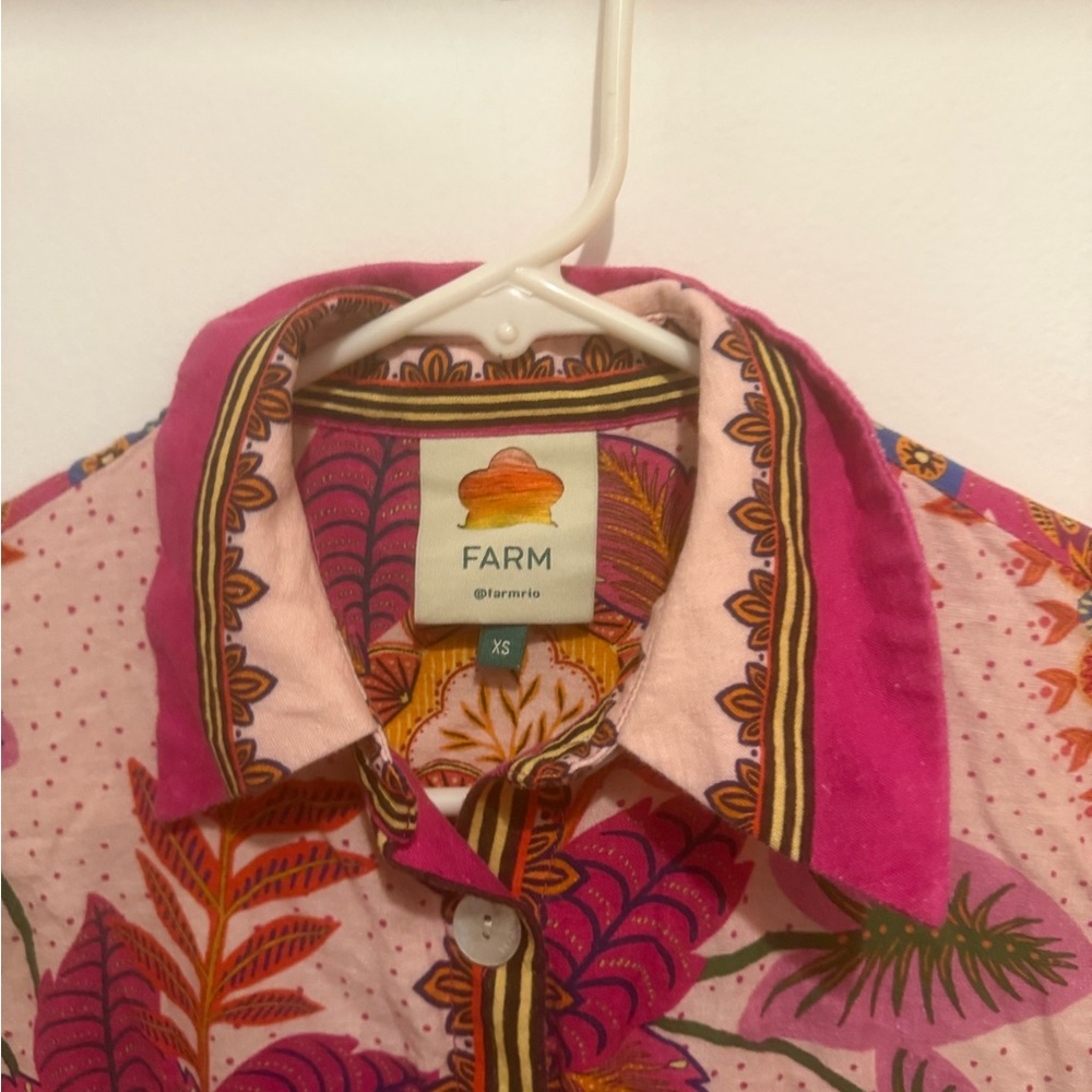 Farm Rio XS button down top - Picture 8 of 8